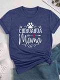 Women's Letter Print Round Neck Tee, Casual Short Sleeve Crew Neck T-shirt for Daily Wear, Ladies Clothes for All...
