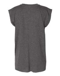 Women's LROC Flowly Rolled Cuffs Muscle Tee-BELLA + CANVAS Hoodie, Sweatshirt | CiraTrend.com (Image 3)