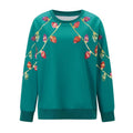 Womens Christmas Sweatshirt Sequin String Light Crew Neck Long Sleeve Pullover Tops Casual Streetwear T-Shirts, Hoodie