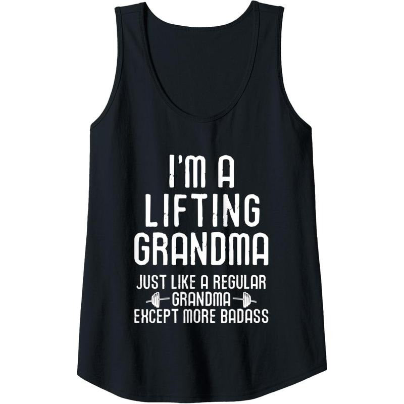Womens Workout Motivational I'm A Lifting Grandma Funny Gym Tank Top Made in USA T-Shirts, Hoodie, Sweatshirt | CiraTrend.com