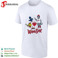 WooSox Central Masscots highlighting the playful side of the Worcester Red Sox team shirt