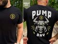 Workout T Shirt for Men, Pump Day Weightlifting Tee, Bitcoin Bull Tshirt, Workout Shirt Hoodie, Sweatshirt | CiraTrend.com