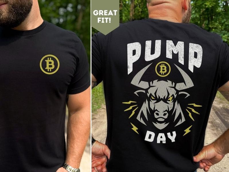 Workout T Shirt for Men, Pump Day Weightlifting Tee, Bitcoin Bull Tshirt, Workout Shirt Hoodie, Sweatshirt | CiraTrend.com