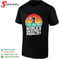Worlds okayest padelist sunset racket shirt