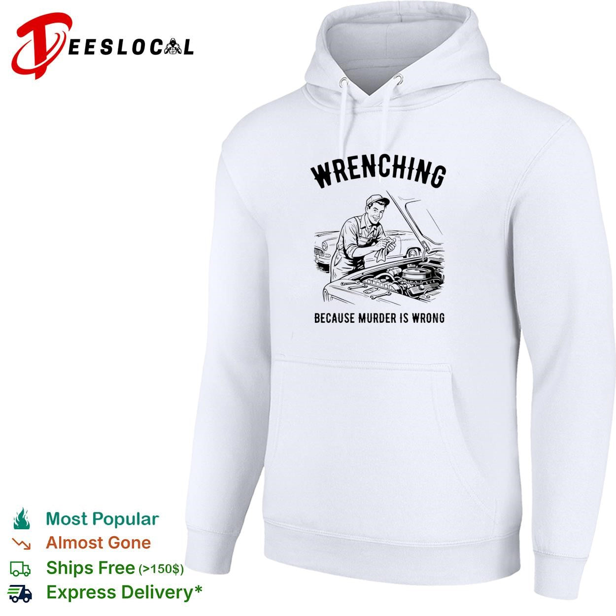 Wrenching because murder is wrong vintage shirt