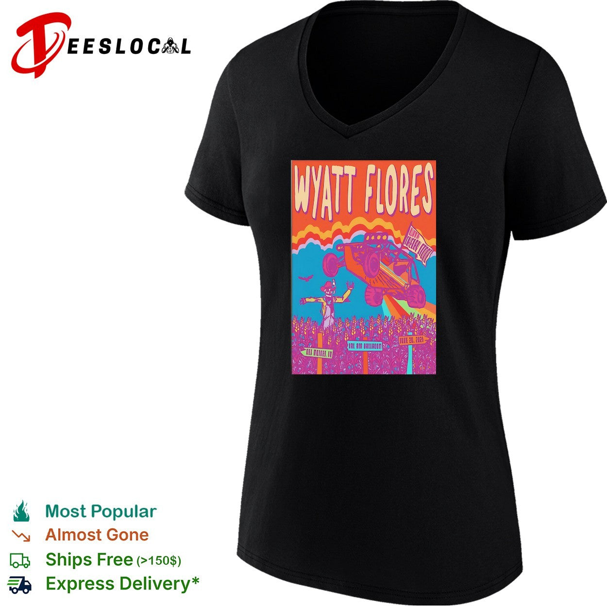 Wyatt Flores Des Moines Iowa 2026 poster shirt