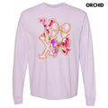 X's and Bows Brushstroke Long Sleeve Comfort Colors T-Shirt Hoodie, Sweatshirt | CiraTrend.com