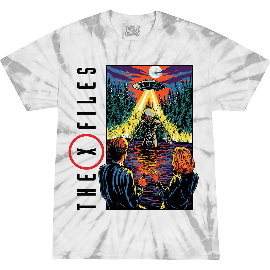 X-FILES: '90s TV - T-SHIRT (GREY ALIEN TIE DYE) Hoodie, Sweatshirt | CiraTrend.com (Image 1)