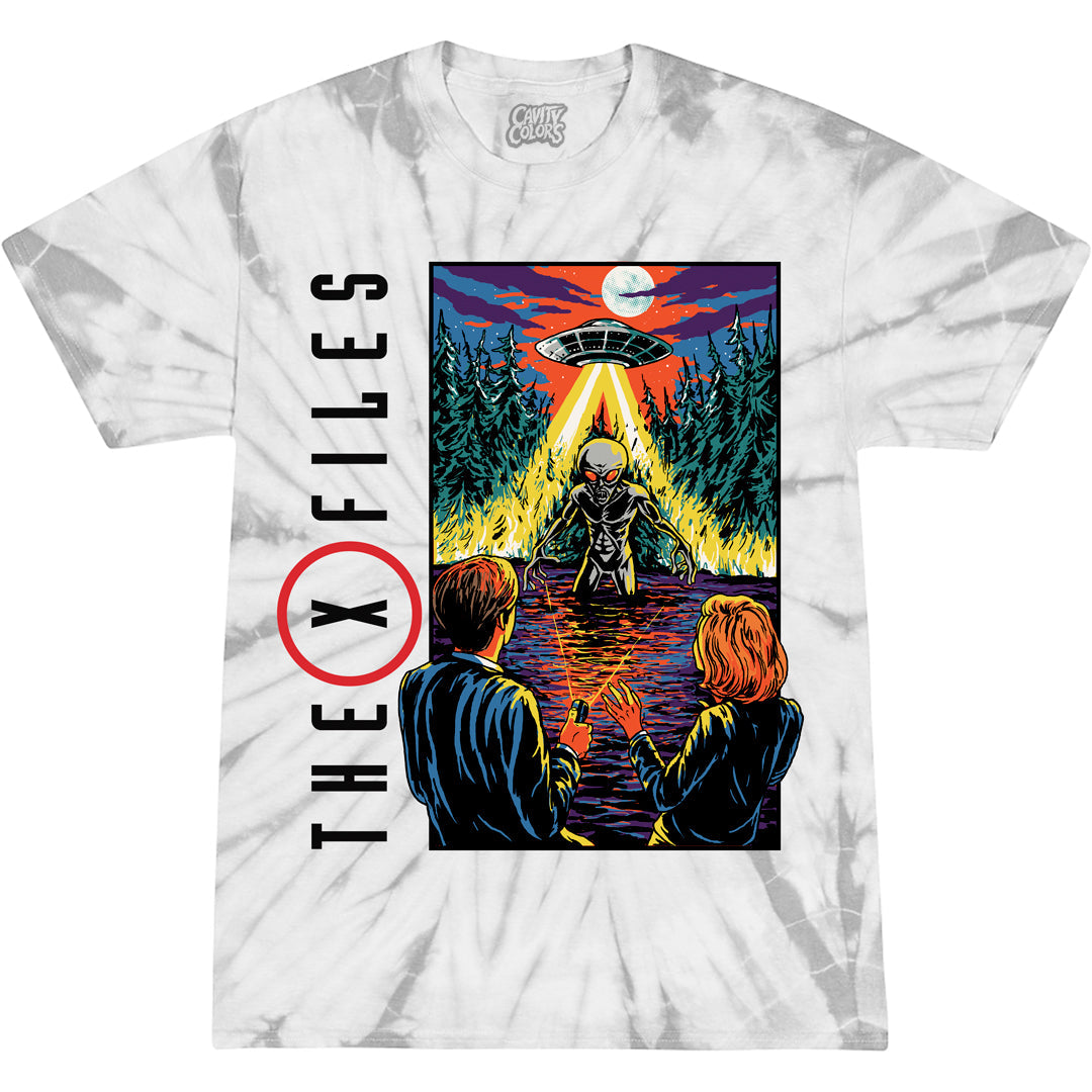 X-FILES: '90s TV - T-SHIRT (GREY ALIEN TIE DYE) Hoodie, Sweatshirt | CiraTrend.com (Image 1)