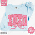 XOXO Comfort Colors Sweatshirt, Valentine's Day Women's Crewneck, Valentine Women's Sweater T-Shirts, Hoodie | CiraTrend.com