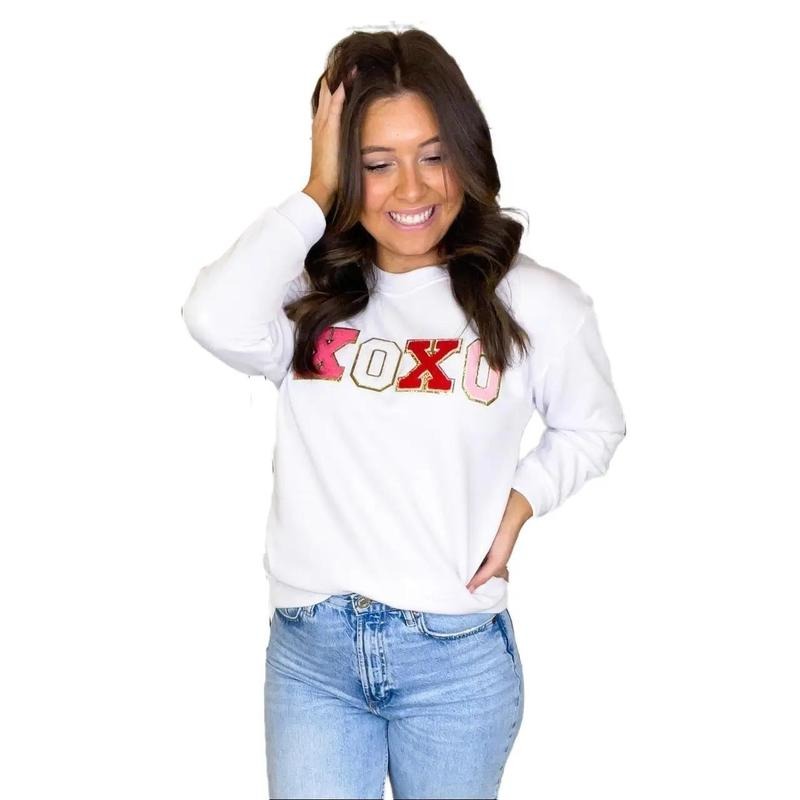 XOXO Ideal Chenille Sweatshirt T-Shirts, Hoodie | CiraTrend.com