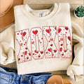 XOXO Valentine's day Sweatshirt Heart , Valentine's Day , Valentine bow  , Heart xoxo ,  files T-Shirts, Hoodie