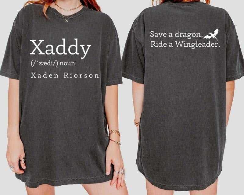 Xaddy Save A Dragon Ride A Wingleader Vintage Soft Unisex T-shirt, Fantasy Bookish Shirt, Galentines Gifts Hoodie, Sweatshirt