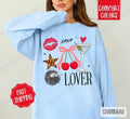 Xoxo Lover Comfort Colors Sweatshirt, Valentine's Day Women's Crewneck, Cute Women's Sweater T-Shirts, Hoodie | CiraTrend.com
