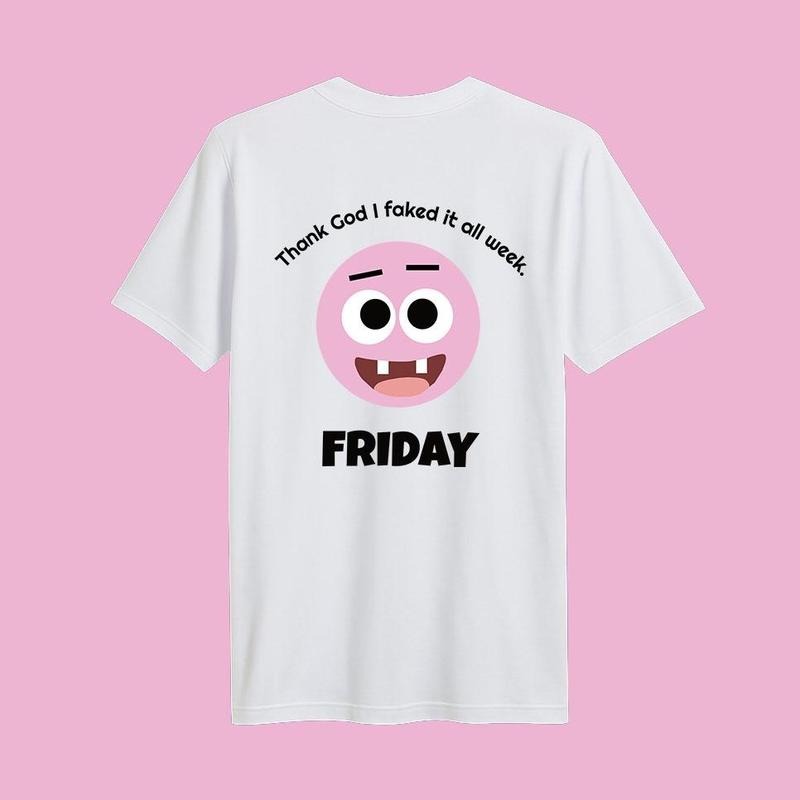 Xpre88ion Friday Tee white Top Womenswear Hoodie, Sweatshirt | CiraTrend.com