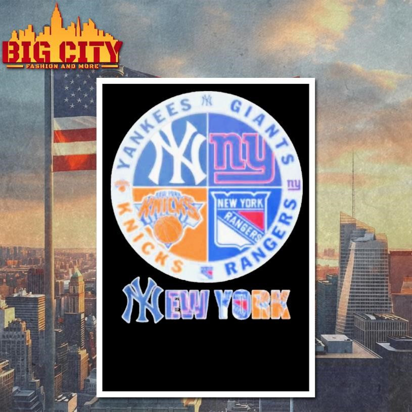 Yankees Giants Rangers And Knicks 2025 Premium Shirt