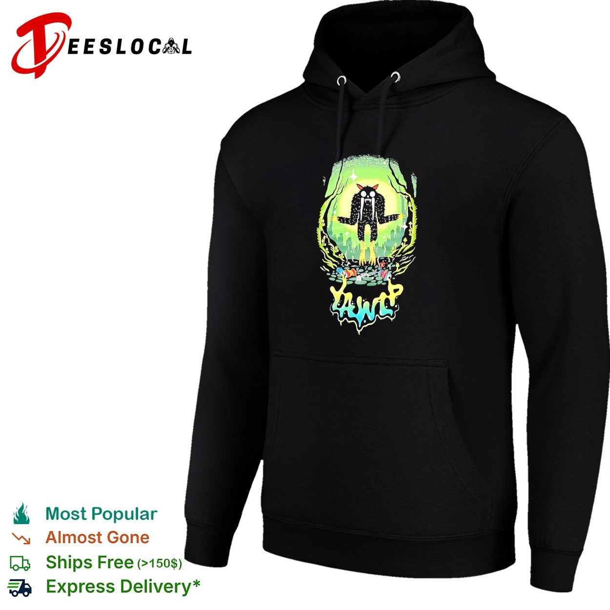 Yawp monster forest illustration shirt