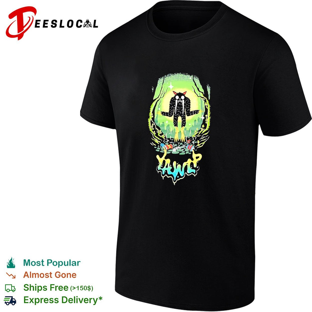 Yawp monster forest illustration shirt