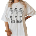 YeeHaw Howdy Shirt, Dancing Skeleton Cowboy Tee, Boho Tee, Country Music Tee, Country Western Cowgirl Sweatshirt Hoodie...