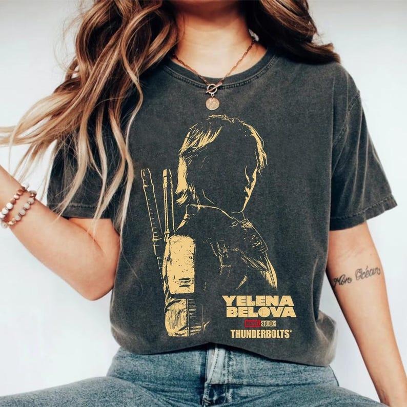 Yelena Belova Vintage Shirt, Mrv3l Thunderbolts Shirt, MCU Fans Gift Tee Hoodie, Sweatshirt | CiraTrend.com