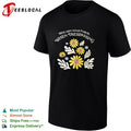 Yellow flowers real men wear floral when trespassing shirt