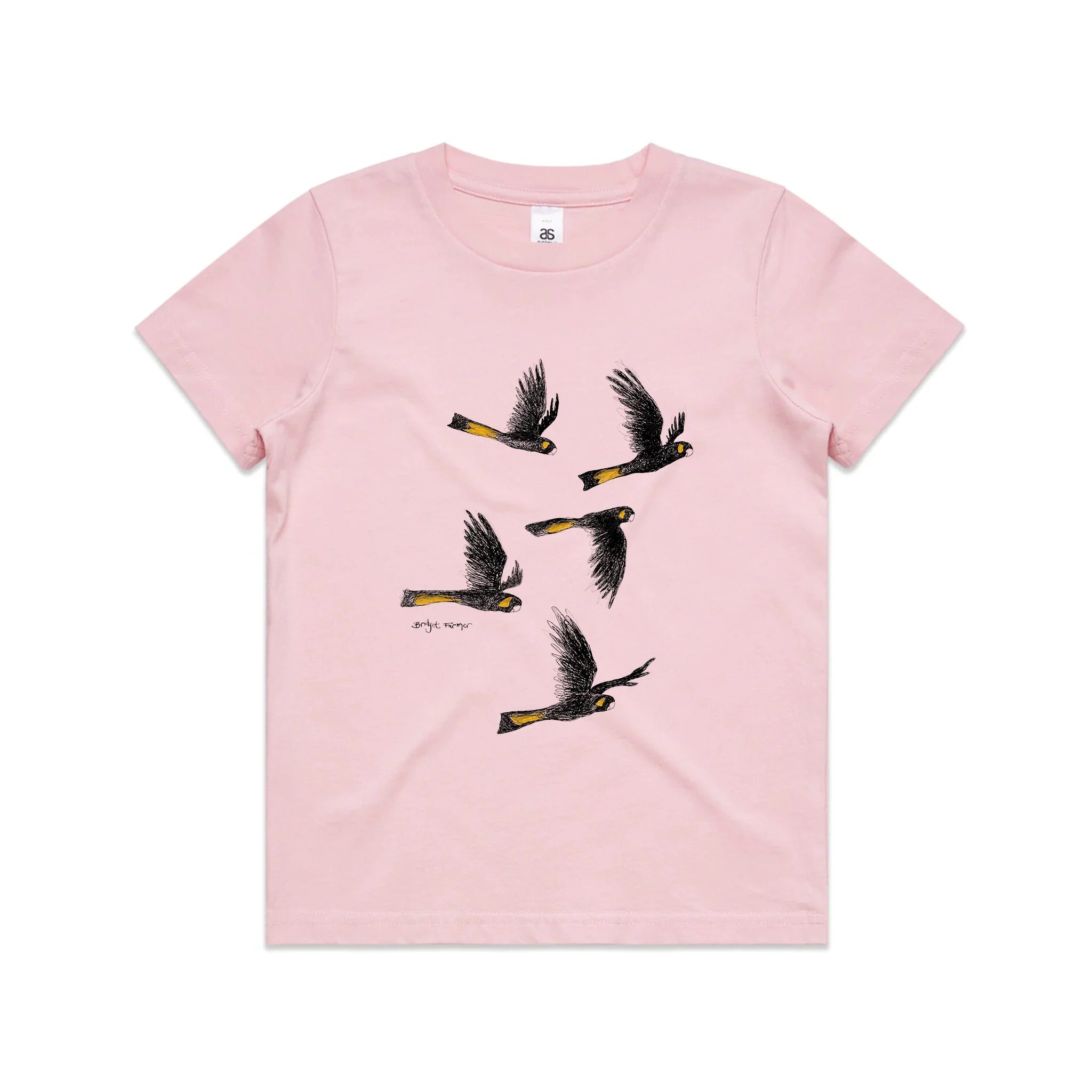 Yellow Tailed Black Cockatoos Kids Tee Hoodie, Sweatshirt | CiraTrend.com (Image 4)