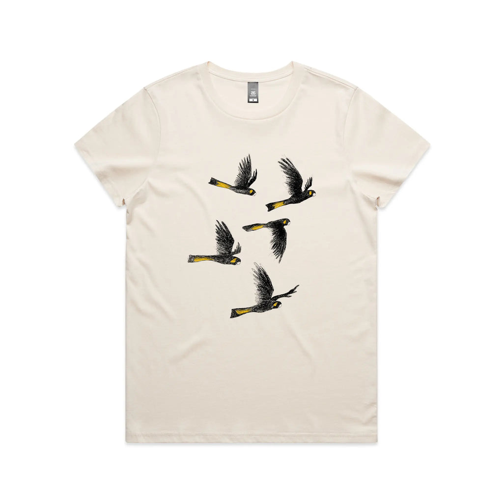 Yellow Tailed Black Cockatoos Tee Hoodie, Sweatshirt | CiraTrend.com (Image 5)