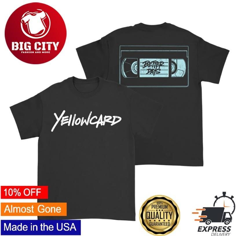 Yellowcard Logo Vhs Two Sided Shirt