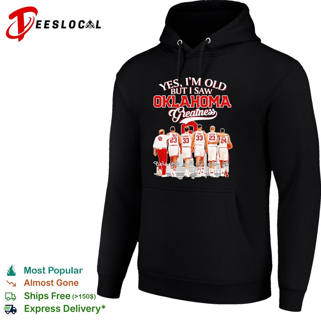 Yes I’m Old But I Saw Oklahoma Greatness basketball vintage legends signature shirt