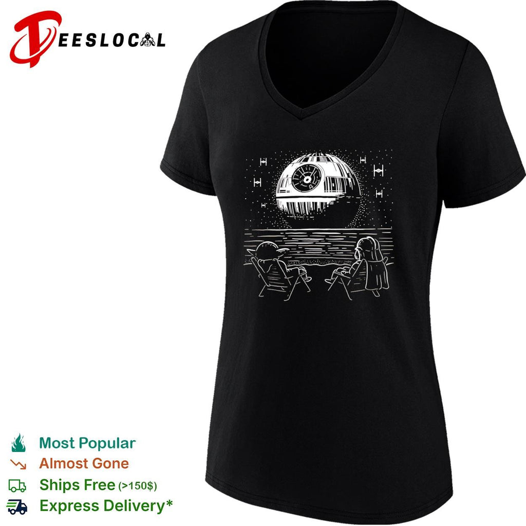 Yoda and Vader at the beach shirt