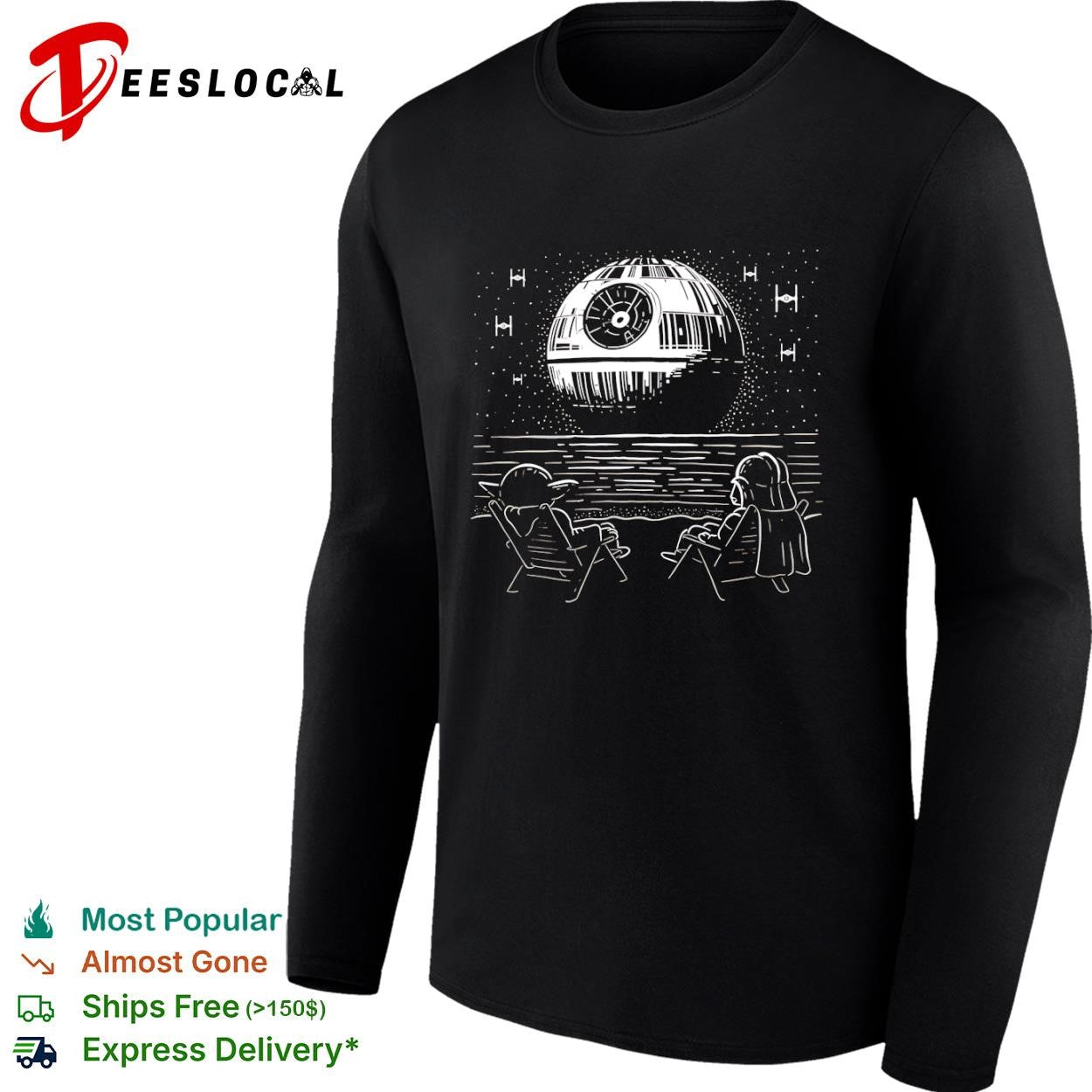 Yoda and Vader at the beach shirt