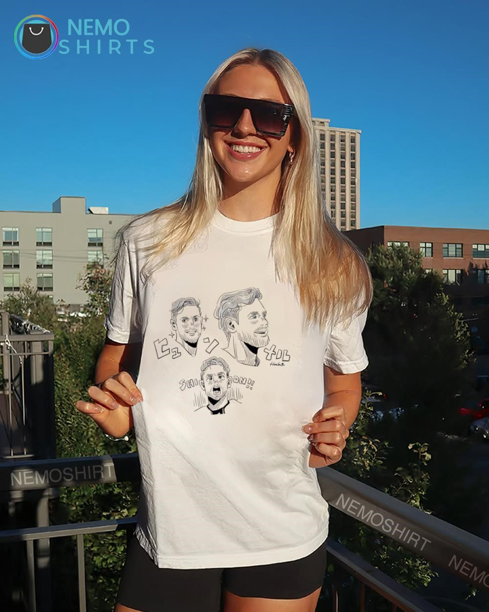 Yokohama Hoshi Shi on cartoon shirt