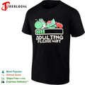 Yoshi sleeping adulting please wait shirt