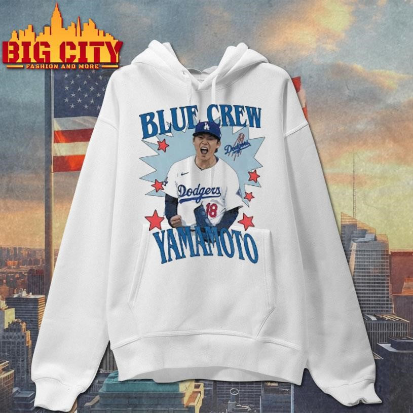 Yoshinobu Yamamoto Blue Crew Los Angeles Dodgers Baseball Players World Series 2025 Shirt