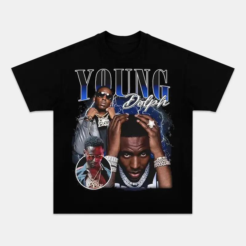 Young Dolph Tee Shirt Hip Hop Rap Black Crew T-Shirt Hoodie, Sweatshirt | CiraTrend.com