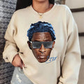 Young Thuggg Big Face Graphic Sweatshirt - Essential Rap Gear T-Shirts, Hoodie | CiraTrend.com