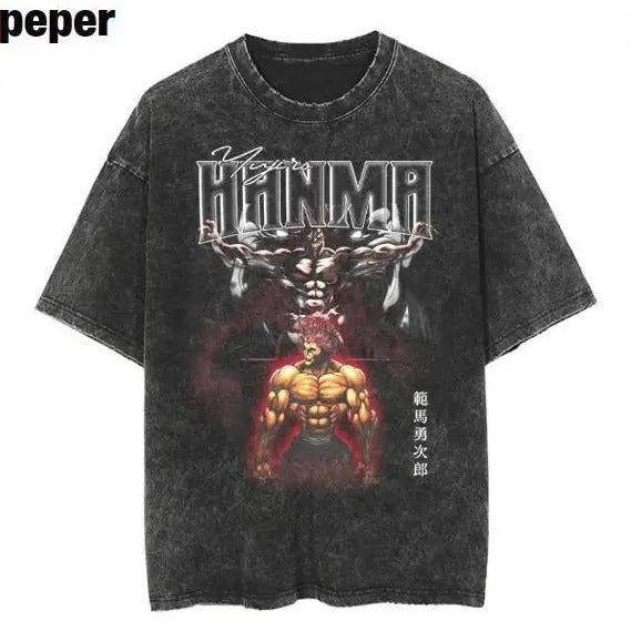 Yujiro Hanma Vintage Tee, Baki Manga Unisex Gift Shirt Sweatshirt, #Hoodie, Comfort Colors | CiraTrend.com