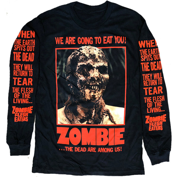 ZOMBIE POSTER LONG SLEEVE SHIRT Hoodie, Sweatshirt | CiraTrend.com