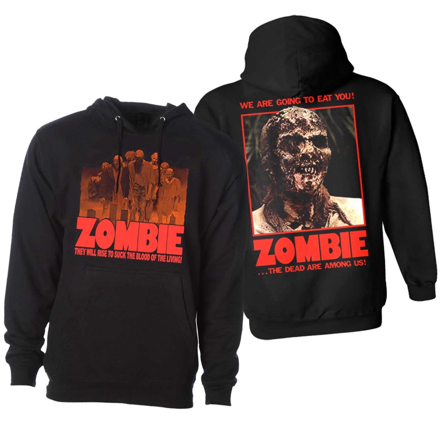 ZOMBIE POSTER PULLOVER HOODIE T-Shirts, Sweatshirt | CiraTrend.com