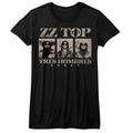 ZZ Top Girls Juniors S/S T-Shirt - ZZ Top - Solid Black Hoodie, Sweatshirt | CiraTrend.com