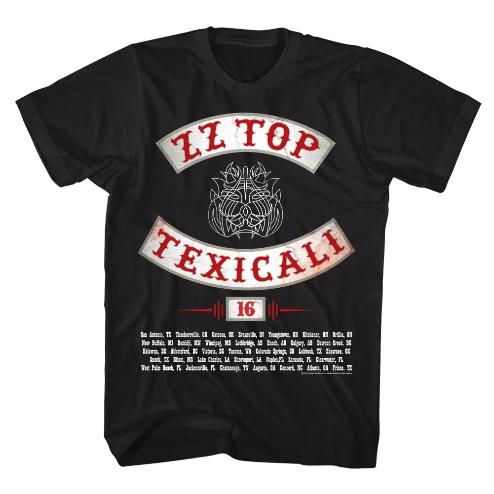 ZZ Top Mens S/S T-Shirt - Texicali - Solid Black Hoodie, Sweatshirt | CiraTrend.com