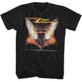 ZZ Top Mens S/S T-Shirt - Crackle - Solid Black Hoodie, Sweatshirt | CiraTrend.com