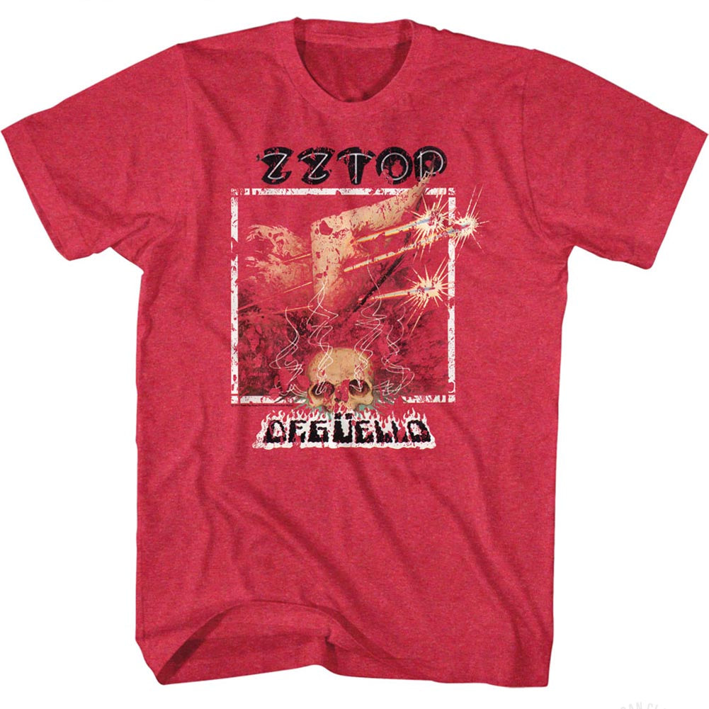 ZZ Top Mens S/S T-Shirt - Deguello - Heather Cherry Heather Hoodie, Sweatshirt | CiraTrend.com