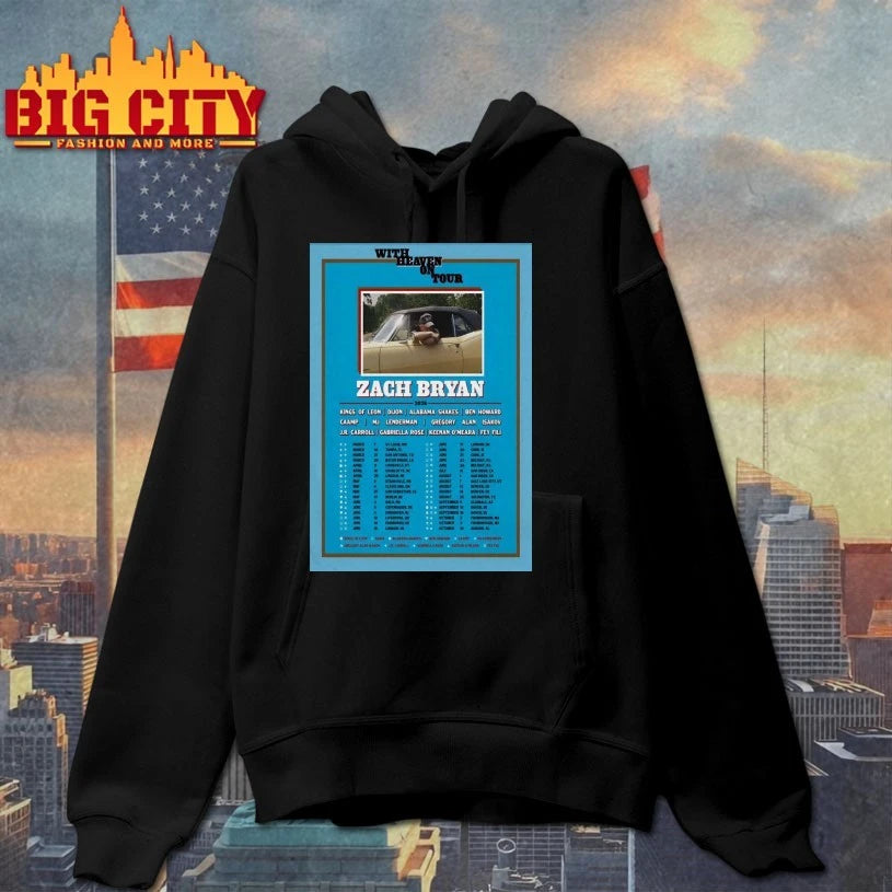 Zach Bryan With Heaven On Tour 2026 Poster shirt