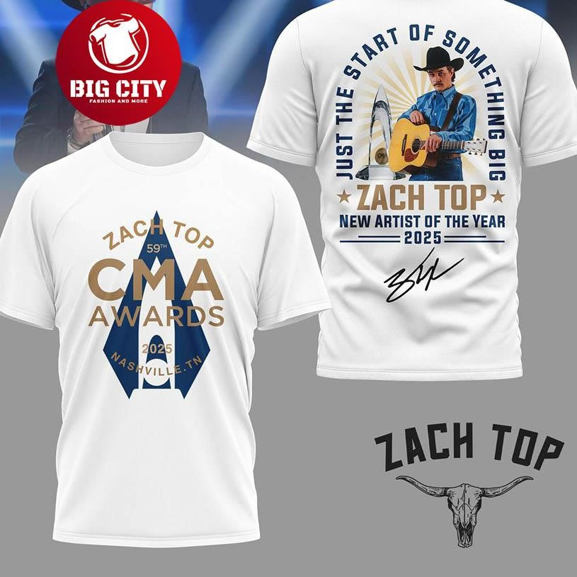 Zach Top New Artist Of The Years 2025 CMA Awards Two Sided Shirt