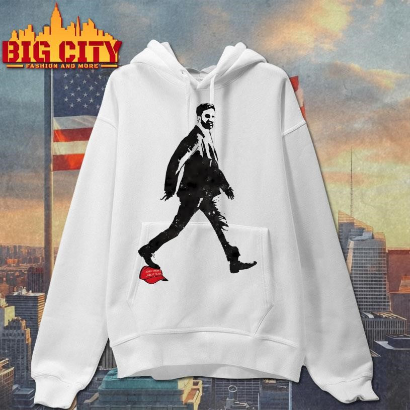 Zohran Mamdani Stepping On Red Hat Shirt