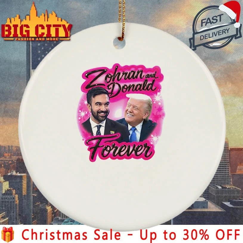 Zohran and Donald Forever pink shirt