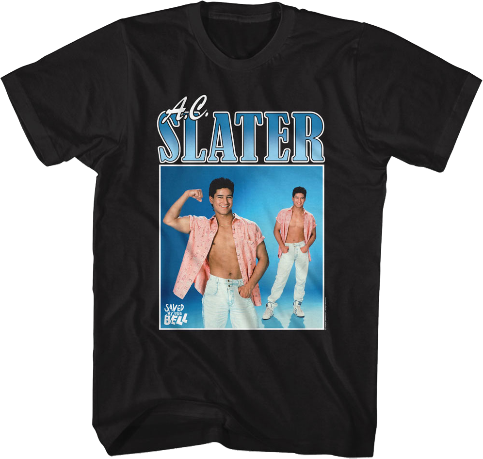 A.C. Slater Saved By The Bell T-Shirt Hoodie, Sweatshirt | CiraTrend.com (Image 1)