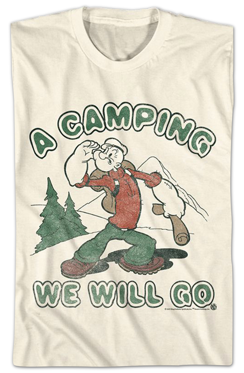 A Camping We Will Go Popeye T-Shirt Hoodie, Sweatshirt | CiraTrend.com (Image 2)