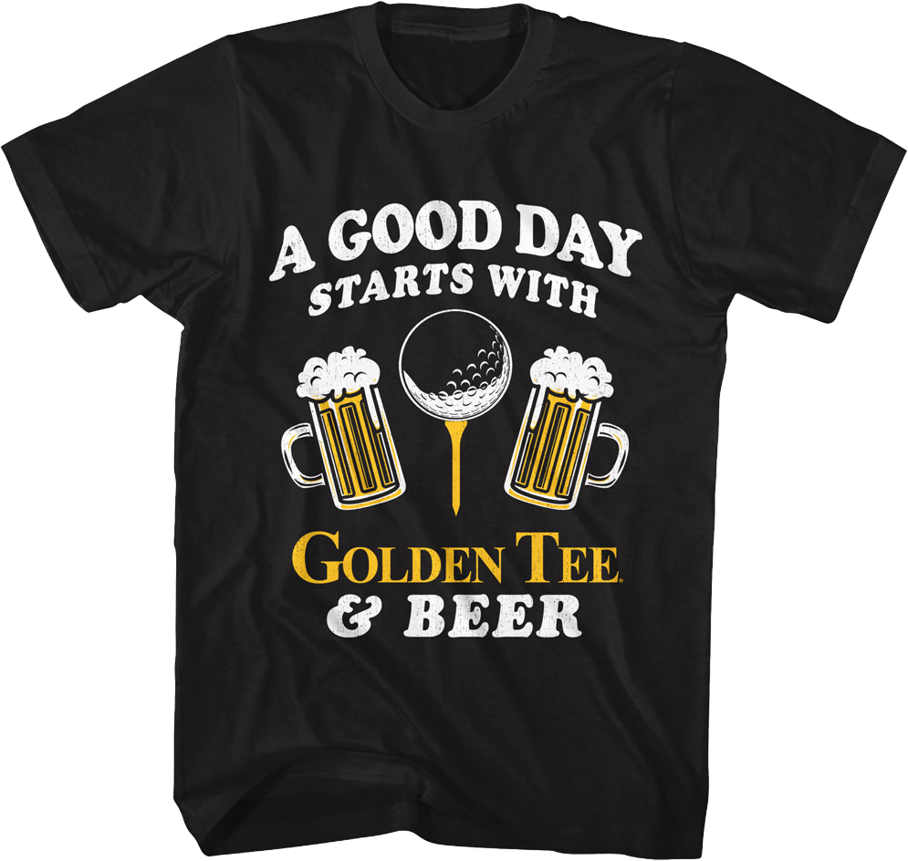 A Good Day Golden Tee Golf T-Shirt Hoodie, Sweatshirt | CiraTrend.com (Image 1)